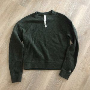 Alo XS Yoga Carve Sweater Jungle Heather
